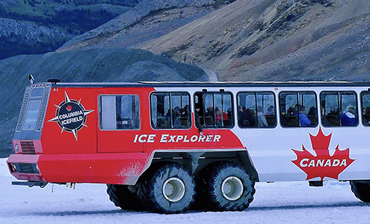 加拿大【冰原腹地深度4天3晚慢游】班夫+贾斯珀+优鹤三大国家公园｜冰原大道+哥伦比亚冰原｜夜宿冰原特色木屋｜自选漂流/骑行/敞篷车观光，解锁落基山野趣