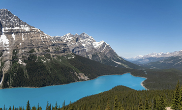 （卡尔加里进温哥华出）加拿大落基班夫公园+弓河瀑布+露易丝湖+梦莲湖+哥伦比亚冰原雪车+玛琳湖+宝翠花园7天