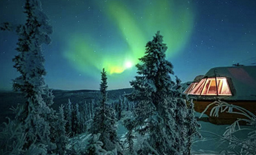 （免费升级一晚极光玻璃屋）阿拉斯加Fairbanks追极光5天4晚经典之旅
